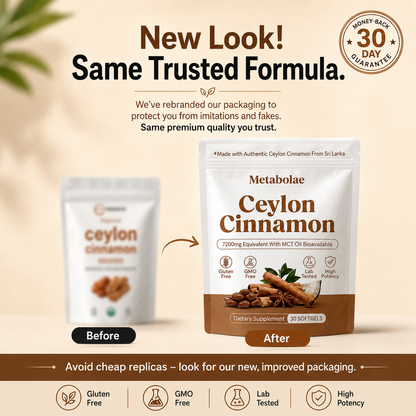 Ceylon Cinnamon 7200mg Equivalent with MCT Oil